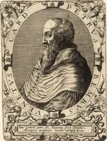 An illustration from Icones qvinqvaginta virorvm illustrium, doctrina & eruditione praestantium (1597)