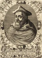 An illustration from Icones qvinqvaginta virorvm illustrium, doctrina & eruditione praestantium (1597)