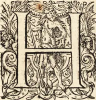 An illustration from Icones qvinqvaginta virorvm illustrium, doctrina & eruditione praestantium (1597)
