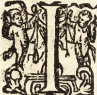 An illustration from Icones qvinqvaginta virorvm illustrium, doctrina & eruditione praestantium (1597)