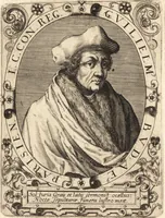 An illustration from Icones qvinqvaginta virorvm illustrium, doctrina & eruditione praestantium (1597)