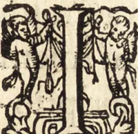 An illustration from Icones qvinqvaginta virorvm illustrium, doctrina & eruditione praestantium (1597)