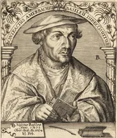 An illustration from Icones qvinqvaginta virorvm illustrium, doctrina & eruditione praestantium (1597)