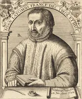 An illustration from Icones qvinqvaginta virorvm illustrium, doctrina & eruditione praestantium (1597)