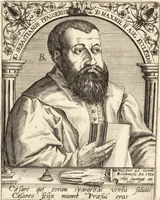 An illustration from Icones qvinqvaginta virorvm illustrium, doctrina & eruditione praestantium (1597)