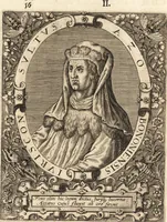 An illustration from Icones qvinqvaginta virorvm illustrium, doctrina & eruditione praestantium (1597)