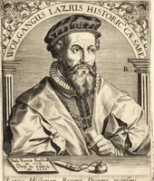 An illustration from Icones qvinqvaginta virorvm illustrium, doctrina & eruditione praestantium (1597)