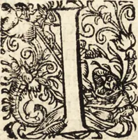 An illustration from Icones qvinqvaginta virorvm illustrium, doctrina & eruditione praestantium (1597)