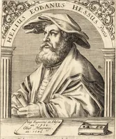 An illustration from Icones qvinqvaginta virorvm illustrium, doctrina & eruditione praestantium (1597)