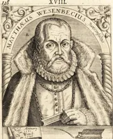 An illustration from Icones qvinqvaginta virorvm illustrium, doctrina & eruditione praestantium (1597)