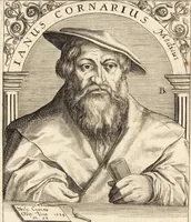 An illustration from Icones qvinqvaginta virorvm illustrium, doctrina & eruditione praestantium (1597)