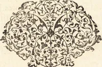 An illustration from Icones qvinqvaginta virorvm illustrium, doctrina & eruditione praestantium (1597)