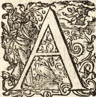 An illustration from Icones qvinqvaginta virorvm illustrium, doctrina & eruditione praestantium (1597)