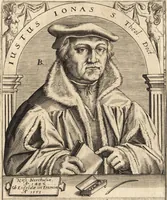 An illustration from Icones qvinqvaginta virorvm illustrium, doctrina & eruditione praestantium (1597)