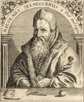 An illustration from Icones qvinqvaginta virorvm illustrium, doctrina & eruditione praestantium (1597)