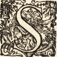 An illustration from Icones qvinqvaginta virorvm illustrium, doctrina & eruditione praestantium (1597)