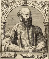 An illustration from Icones qvinqvaginta virorvm illustrium, doctrina & eruditione praestantium (1597)
