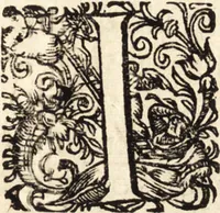 An illustration from Icones qvinqvaginta virorvm illustrium, doctrina & eruditione praestantium (1597)
