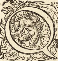 An illustration from Icones qvinqvaginta virorvm illustrium, doctrina & eruditione praestantium (1597)