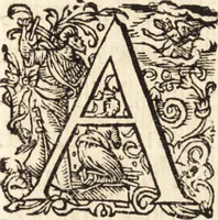 An illustration from Icones qvinqvaginta virorvm illustrium, doctrina & eruditione praestantium (1597)