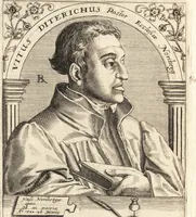 An illustration from Icones qvinqvaginta virorvm illustrium, doctrina & eruditione praestantium (1597)
