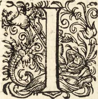 An illustration from Icones qvinqvaginta virorvm illustrium, doctrina & eruditione praestantium (1597)