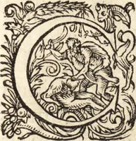 An illustration from Icones qvinqvaginta virorvm illustrium, doctrina & eruditione praestantium (1597)