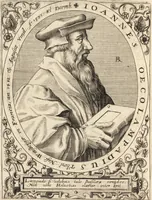 An illustration from Icones qvinqvaginta virorvm illustrium, doctrina & eruditione praestantium (1597)