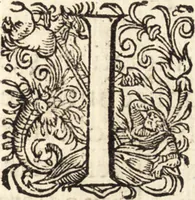 An illustration from Icones qvinqvaginta virorvm illustrium, doctrina & eruditione praestantium (1597)