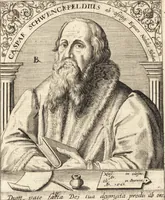 An illustration from Icones qvinqvaginta virorvm illustrium, doctrina & eruditione praestantium (1597)