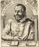 An illustration from Icones qvinqvaginta virorvm illustrium, doctrina & eruditione praestantium (1597)