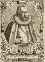 An illustration from Icones qvinqvaginta virorvm illustrium, doctrina & eruditione praestantium (1597)