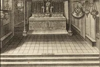 An illustration from I. LipsI Diva Virgo Hallensis : beneficia eius & miracvla fide atque ordine descripta (1605)