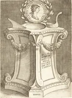 An illustration from Le imagini delle donne avgvste intagliate in istampa di rame : con le vite, et ispositioni di Enea Vico : sopra i riversi delle loro medaglie antiche (1557)