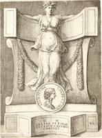 An illustration from Le imagini delle donne avgvste intagliate in istampa di rame : con le vite, et ispositioni di Enea Vico : sopra i riversi delle loro medaglie antiche (1557)