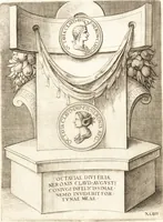 An illustration from Le imagini delle donne avgvste intagliate in istampa di rame : con le vite, et ispositioni di Enea Vico : sopra i riversi delle loro medaglie antiche (1557)