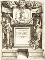An illustration from Le imagini delle donne avgvste intagliate in istampa di rame : con le vite, et ispositioni di Enea Vico : sopra i riversi delle loro medaglie antiche (1557)