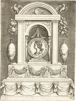 An illustration from Le imagini delle donne avgvste intagliate in istampa di rame : con le vite, et ispositioni di Enea Vico : sopra i riversi delle loro medaglie antiche (1557)