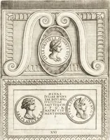 An illustration from Le imagini delle donne avgvste intagliate in istampa di rame : con le vite, et ispositioni di Enea Vico : sopra i riversi delle loro medaglie antiche (1557)