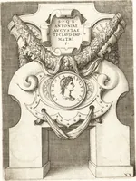 An illustration from Le imagini delle donne avgvste intagliate in istampa di rame : con le vite, et ispositioni di Enea Vico : sopra i riversi delle loro medaglie antiche (1557)