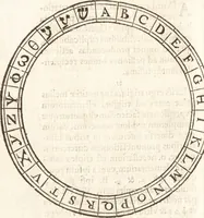 An illustration from Iordanvs Brvnvs nolanvs De vmbris idearvm : implicantibus artem quaerendi, inueniendi, iudicandi, ordinandi, & applicandi : ad internam scripturam, & non vulgares per memoriam operationes explicatis (1582)