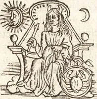 An illustration from Iordanvs Brvnvs nolanvs De vmbris idearvm : implicantibus artem quaerendi, inueniendi, iudicandi, ordinandi, & applicandi : ad internam scripturam, & non vulgares per memoriam operationes explicatis (1582)