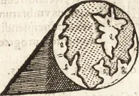 An illustration from Iordanvs Brvnvs nolanvs De vmbris idearvm : implicantibus artem quaerendi, inueniendi, iudicandi, ordinandi, & applicandi : ad internam scripturam, & non vulgares per memoriam operationes explicatis (1582)