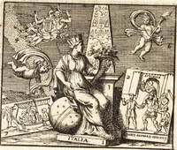 An illustration from La istoria universale : provata con monumenti, e figurata con simboli de gli antichi (1697)