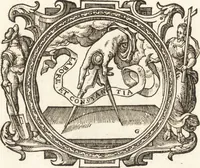 An illustration from Ivsti LipsI de bibliothecis syntagma (1607)