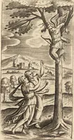 An illustration from Ivsti LipsI de crvce libri tres : ad sacram profanámque historiam vtiles : vnà cum notis (1606)