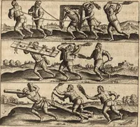 An illustration from Ivsti LipsI de crvce libri tres : ad sacram profanámque historiam vtiles : vnà cum notis (1606)