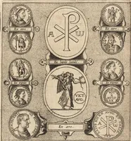 An illustration from Ivsti LipsI de crvce libri tres : ad sacram profanámque historiam vtiles : vnà cum notis (1606)