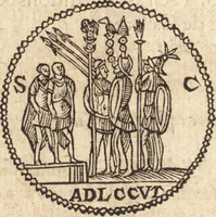 An illustration from Ivsti LipsI De militia Romana libri qvinqve : commentarivs ad Polybivm (1602)