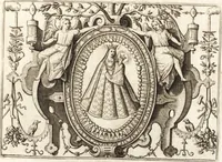 An illustration from Ivsti LipsI Diva Sichemiensis, siue, Aspricollis : noua eius beneficia & admiranda (1606)